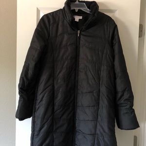 Quilted Puffer Maternity Winter Coat